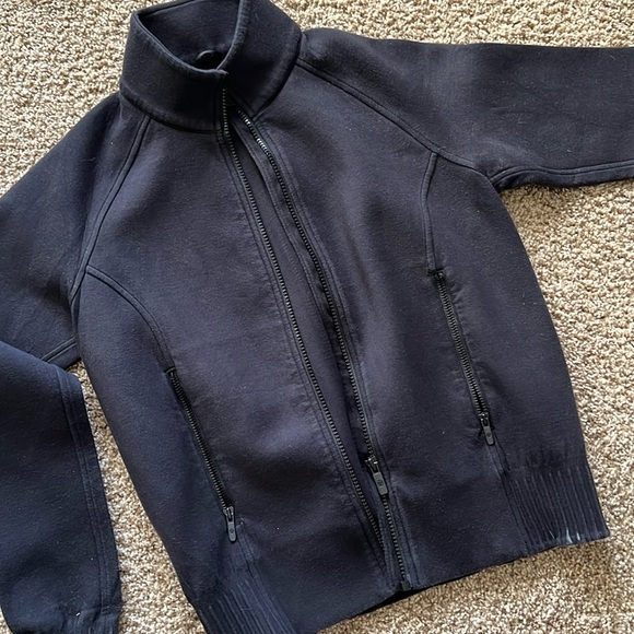 Lululemon Womens NTS Black Soft Full Zip Jacket Size 6 - Picture 1 of 7